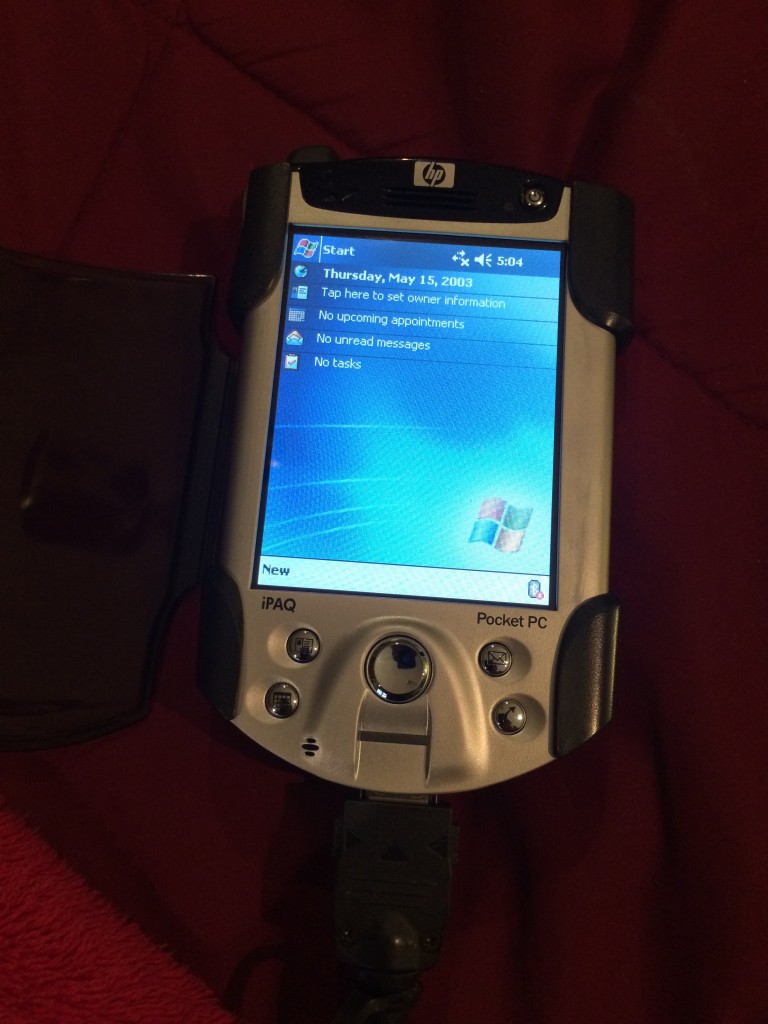 For nostalgia's sake I briefly owned one of these in 2013. HP iPaq PocketPC.